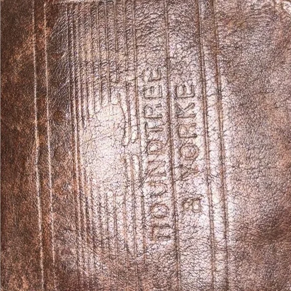 Roundtree & Yorke Dark Brown Leather Bomber Jacket - Picture 4 of 4